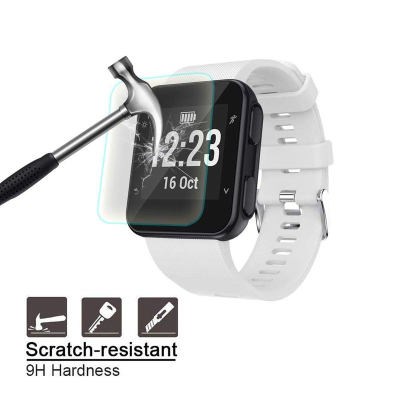 CKANDAY حماية شاشة CKANDAY متوافقة مع Garmin Forerunner 35، 4 عبوات من أفلام الزجاج المقسى الواقية ضد الخدوش، عالية الدقة، تغطية كاملة لساعات الذكية - Image 3
